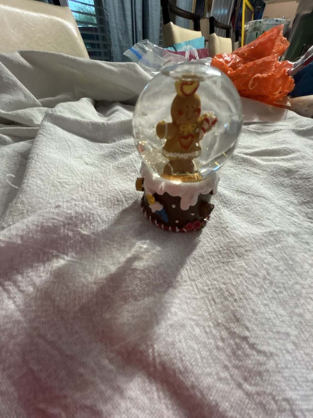 Francesca's Gingerbread Girl Christmas Snow Globe
